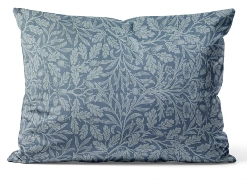 Image of RYANZA 12x20 inch Pillow Cover, William Morris Acorn Floral Art