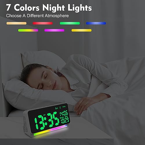 120db Super Loud Alarm Clock for Heavy Sleepers, Bluetooth Connection - Image 4