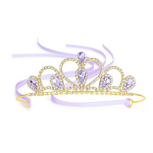 Corona de princesa Lovelyshop para graduación infantil y disfraces de cumpleaños de niña