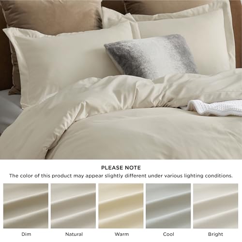 Image of Bedsure Duvet Cover Oversized King Size - Only Includes 1 Duvet Cover (120 inchx98 inch), Hotel Luxury Soft Double Brushed All Season Bedding, Zipper Closure, Linen (No Comforter, No Pillow Shams)