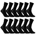 Produktbild 6 | 12 | 24 Paar Socken Herren Schwarz Business Socken Baumwolle 10700 (Schwarz 12 Paar 43-46)