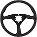 Momo MCL35BK3B Steering Wheel (Monte Carlo 350 Leather Red Stich)