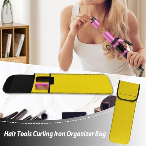 Estuche de viaje resistente al calor para planchas y rizadores miniatura 5