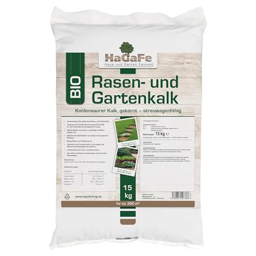 HaGaFe Bio Rasen- und Gartenkalk 15 Kg