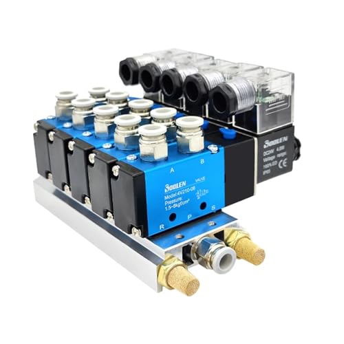 Électrovanne pneumatique 4V210-08 stable et rapide en 24V - 7