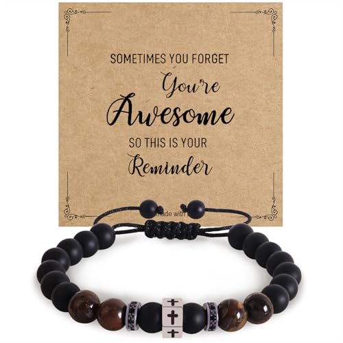 Pulsera motivacional para hombre con tarjetas significativas miniatura 1