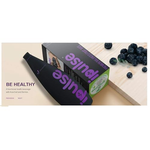 Ipulse Premium Balanced Fruit Juice. A Functional Health Beverage With ACAI Fruit Berriesn by Indusviva