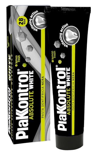 Plakkontrol Assoluto Weiß Zahnpasta Schwarz - 75 ml – Ansicht 1