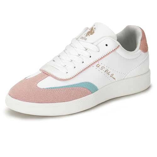 Image of U.S. Polo ASSN. Renata Off White Sneakers Shoes with Premium Upper