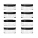 Dele 50g Plastic Empty Powder Puff Case Portable Makeup Case Travel Kit Blusher Cosmetic Makeup Containers with Sifter And Lids (Pack Of 8)