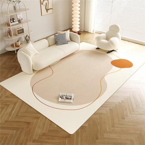 Tapis sol chambre ado garçon moderne couleur crème 50x80CM