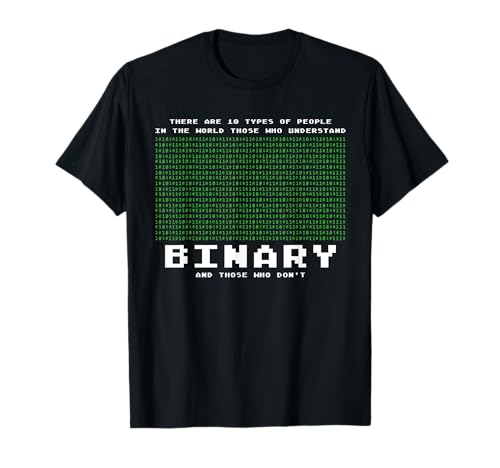 Programación de código binario Programador Codificador de lenguaje Camiseta