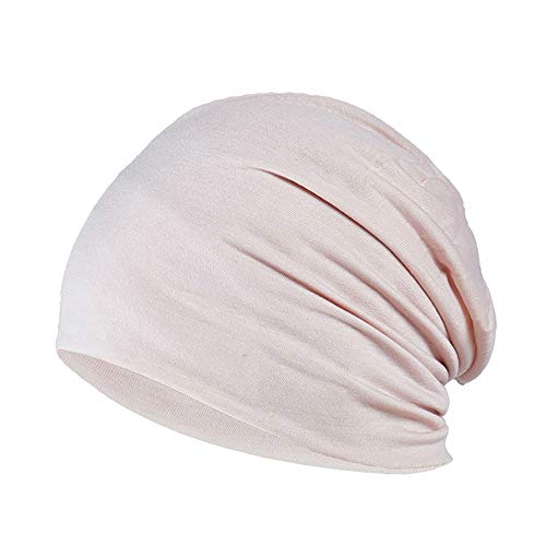 YOFASEN Slouchy Beanie mössa – Chemo Cancer huvudbonad av bomull, sovmössa, turban, huvudbonad, stretch, muslimsk huvudduk för kvinnor och män, Beige, one size
