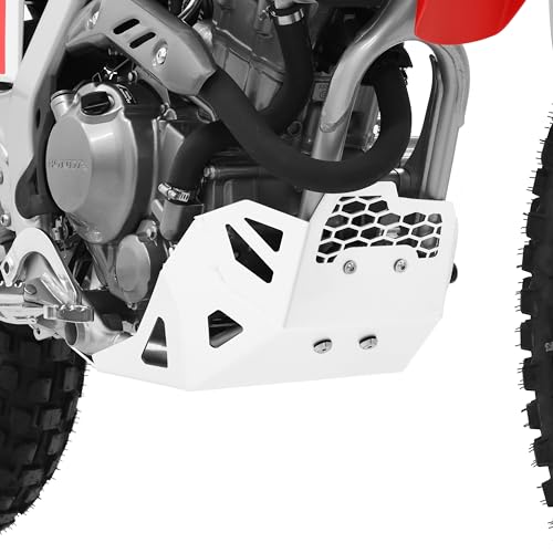 ZIEGER Protección contra el empotramiento del motor compatible con Honda CRF 300 L, color blanco
