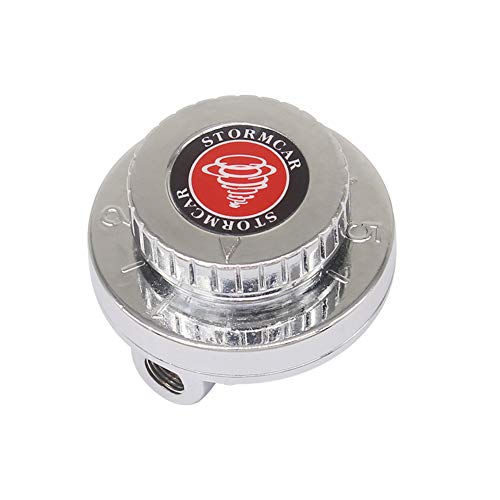 Shkalacar Fuel Pressure Regulator Kit Adjustable 1-5 PSI for Engine Carburetor Carb Gunmetal Fuel Pressure Regulator with 3 Steel Clips and 8mm Fittings by Shkalacar - Image 3