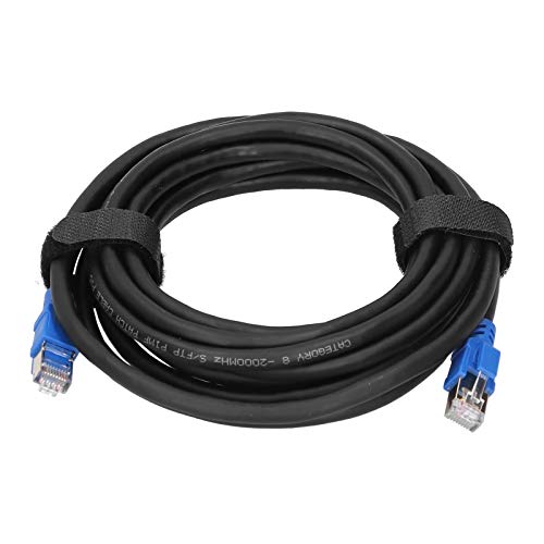 Cable Ethernet Cat8 Cables LAN RJ45 Chapados en Oro de Alta Velocidad para Adaptadores de Redes, Ethernet Cat8 de 40 Gbps 2000 Mhz para Hogar/oficina Inteligente (4m/13,1 pies)