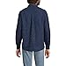 Lands' End Men's Long Sleeve Flagship Flannel Shirt Nightfall Navy Donegal Regular Large