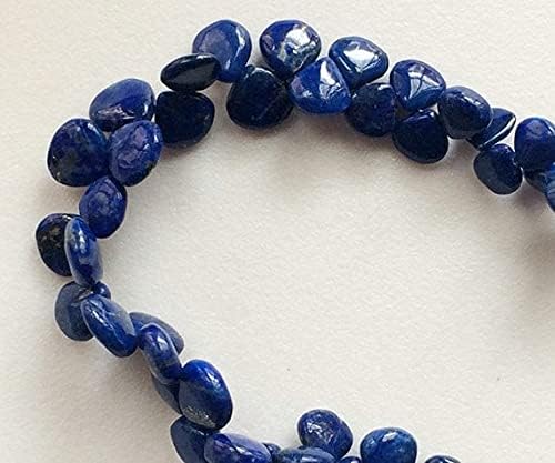 Lapis Lazuli plain heart beads pour composer votre collier de lithothérapie - 3