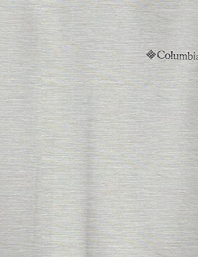 Columbia Camisa masculina de gola redonda Tech Trail com absorção solar, cinza escuro, 2GG