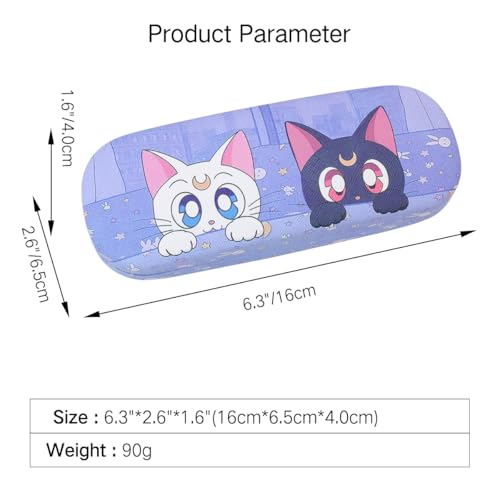 Image of PERFECTSIGHT Hard Shell Eyeglasses Case, Kawaii Protective Glasses Case for Kids, Cute Eyeglass Case for Women Men Girls