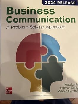 Hardcover Business Communication: A Problem-Solving Approach, 2024 Release, McGraw Hill Book