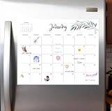 Calendario magnético para nevera 2026, calendario magnético para nevera de enero de 2026 a junio de 2027, calendarios mensuales de 18 meses del Reino Unido