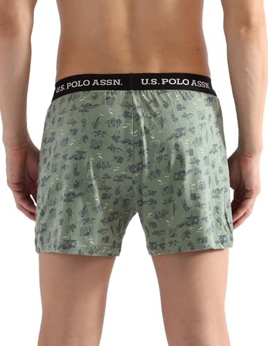 Image of U.S. Polo ASSN. Mens OEX09 Comfort Regular Fit Solid Boxers - Pack of 2