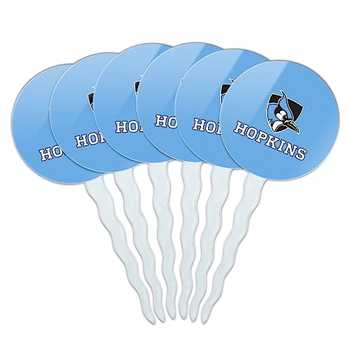 Johns Hopkins University Primary Logo Cupcake Picks Toppers Decoration Set