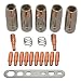 Welding Contact Tips, 20Pcs Holders Nozzles Parts Accessories Set Sutable for MB25 25AK MIG MAG Torch Gun Welding Machine