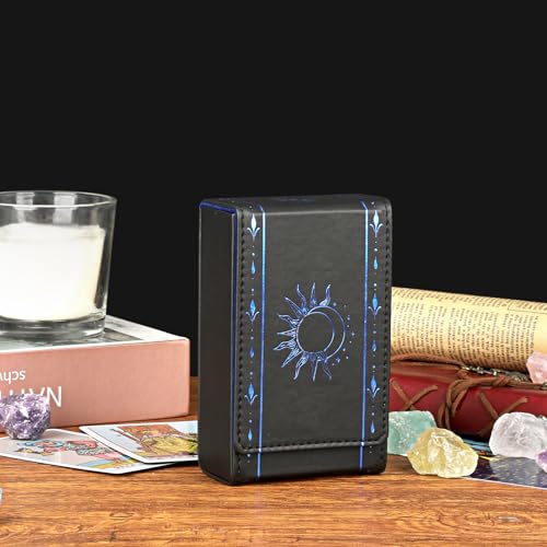JUXYES Black PU Leather Tarot Card Holder Protective Case, Magnetic Closure by JUXYES - Used condition - Image 4