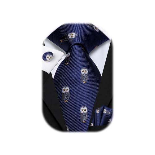 Image of Hi-Tie Men's Tie Sets Silk Paisley Striped Necktie Pocket Square Cuff-links Sets Wedding Business Holiday