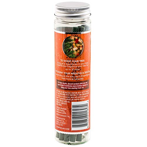 Scentsicles Spiced Pine Scented Ornaments With Hooks - 2 Bottles (12 Sticks Total) #TOP5