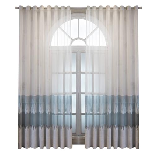 Rideau transparent salon de qualité supérieure à oeillets - 8