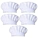 JoyFamily 5 Pieces Chef Hat with Comfortable Durable Soft Materials and Adjustable Size for Adults (White)