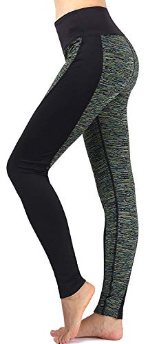 Polainas De Las Mujeres Entrenamiento Fitness Correr Elástico Pantalones De Chándal Pantalones Cintura Elástica Estiramiento Pantalones Slim Fit Pantalones De Chándal ( Color : Black3 , Size : L ) Cover