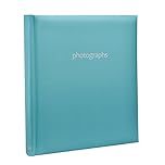 Arpan 5x7'' Slip In Memo Bookbound Photo Album for 120 Photos - Pastel Blue