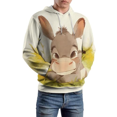 Sweat à capuche âne chaud et doux en taille S, résout le manque de confort