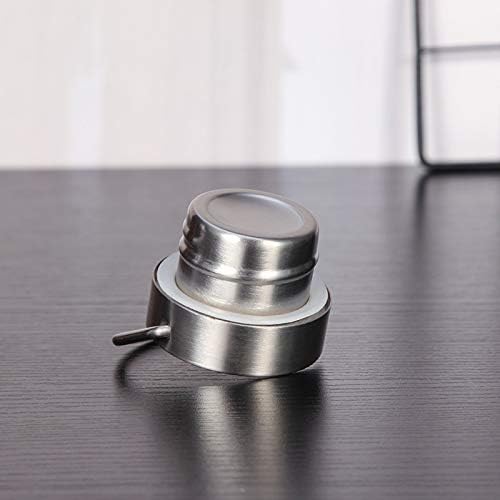 Miniatura 8 de Botella de agua deportiva de acero inoxidable de doble pared aislada al vacío con tapa inoxidable portátil, boca ancha (azul, 17 onzas)