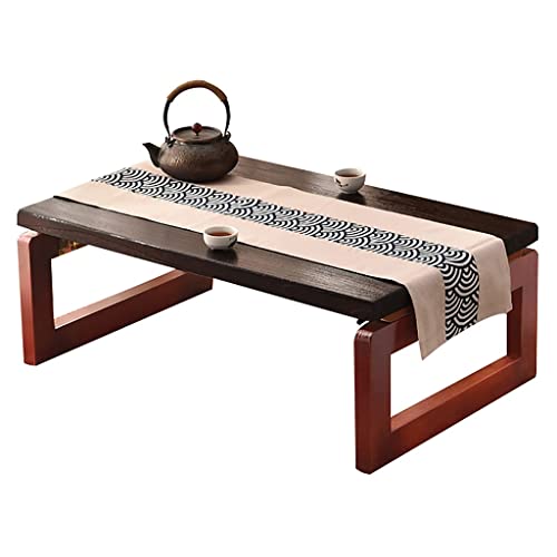 Table basse japonaise tatami pour salon et baie vitrée