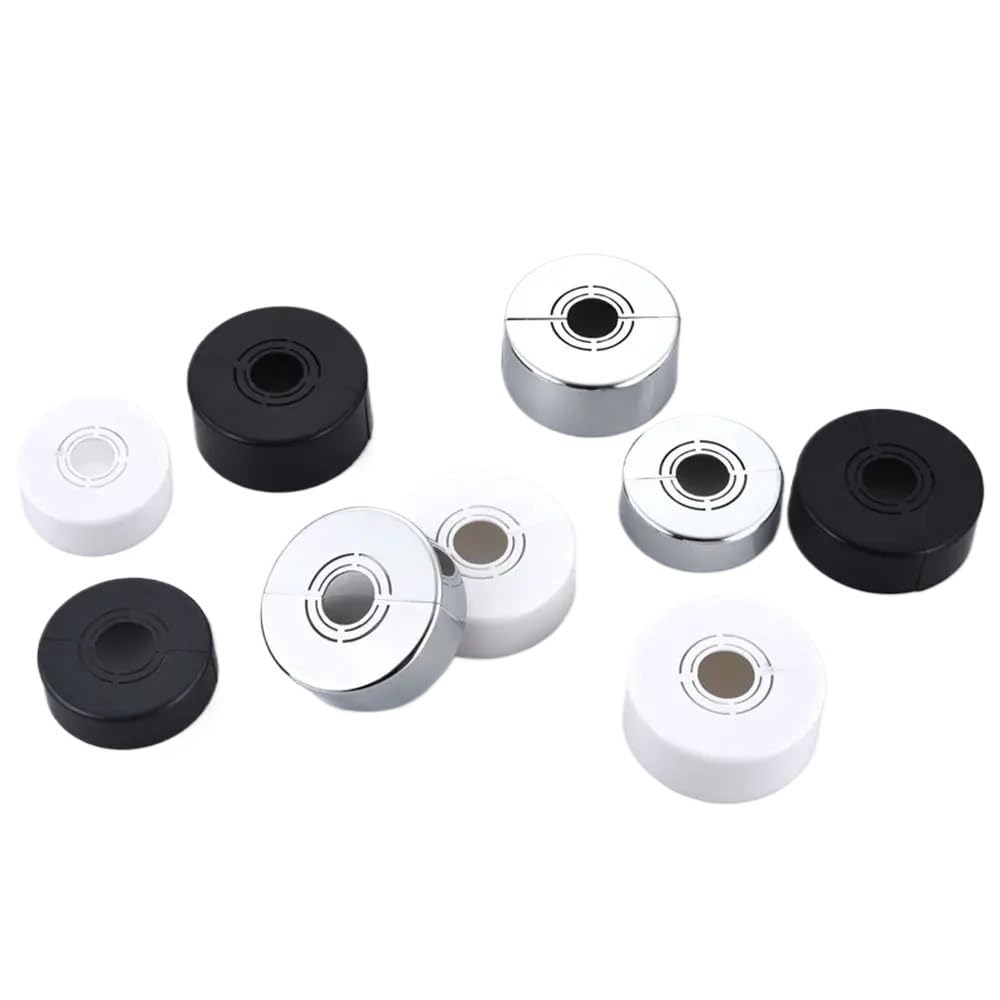 Dasjkdi Grey-7X2.5cm 8Pcs Useful Abs Shower Faucet Cover Adjustable Wall Flange Decorative Plating For Wall Holes(Grey-7X2.5cm)