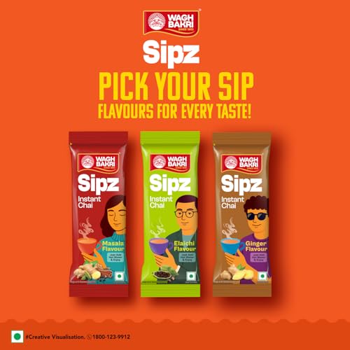 Image of Wagh Bakri Instant Tea Premix Combo, 168 Grams, Ginger Powder (Pack of 3)