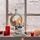 KOTARBAU® Petroleumlampe Glas Öllampe mit Spiegel Altes Messing Maxi Campinglampe Petroliumöllampe Kerosinlampe Laterne Vintage Öl Lampe Camping Licht Balkon Zubehör Petroleumlaterne für Innenräume