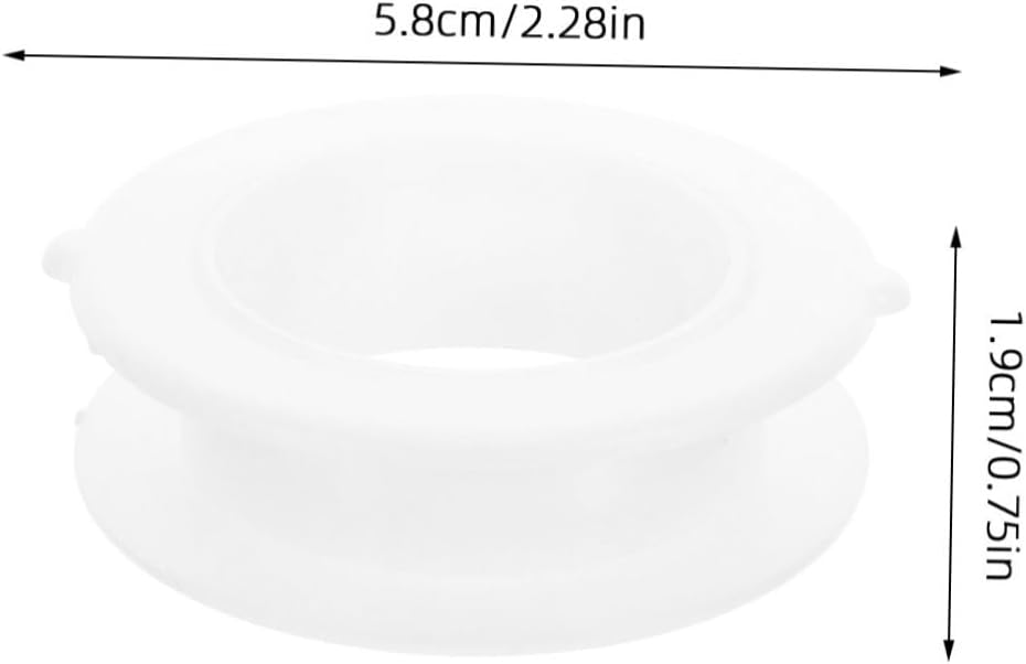 Cabilock 20pcs Decorative Plastic Flange with Vent Hole for Cabinet Plumbing Modern Design Robust Build Versatile Use Kitchen and Bathroom