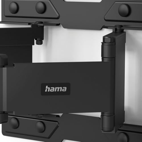 Hama TV Wandhalterung schwenkbar, neigbar, Slim (TV Wandhalterung 37-90 Zoll, VESA 200x200 bis VESA 600x400, bis 50kg, ausziehbare Halterung, geringer Wandabstand, mit Fischer-Dübeln) schwarz – Bild 5