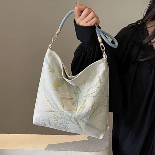 Chinese women's retro handbag, butterfly print design, large capacity shoulder bag, elegant temperament, banquet gift4