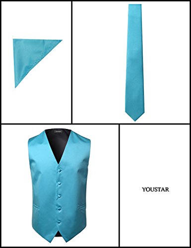 Youstar Men's Classic Solid Suit Vest in4