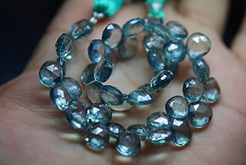 Quartz mystique vert turquoise cœur 10mm pour créer vos bijoux bohèmes chics d'été