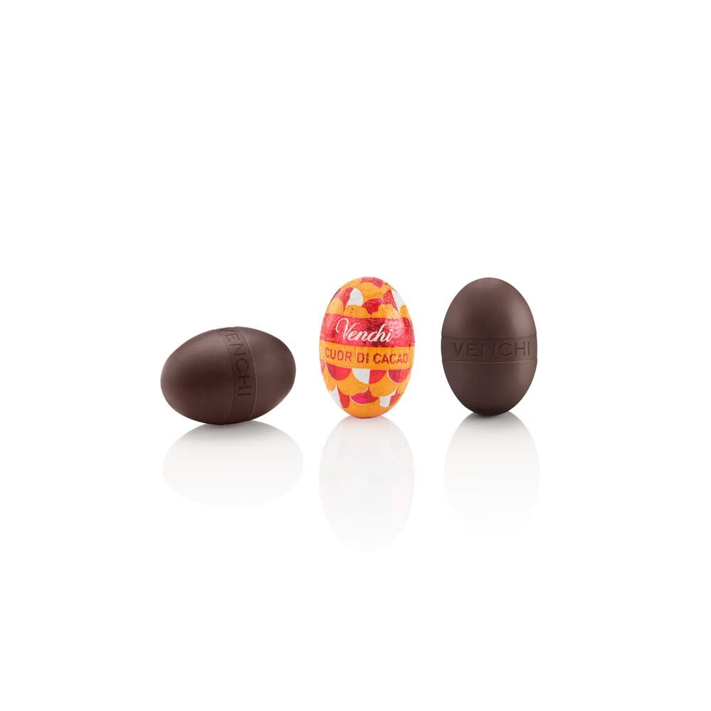 Venchi - Huevos de Chocolate Rellenos Cuor di Cacao, 1 kg - Idea de Regalo - Vegano - Sin Gluten
