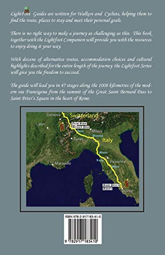 The LightFoot Guide to the via Francigena - Great Saint Bernard Pass to Saint Peter's Square, Rome