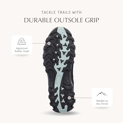 CMP Rigel Women’s Low Waterproof Hiking Shoes – Suede Trail Shoes with Supportive Fit & All-Terrain FullOn Grip Sole - Image 5